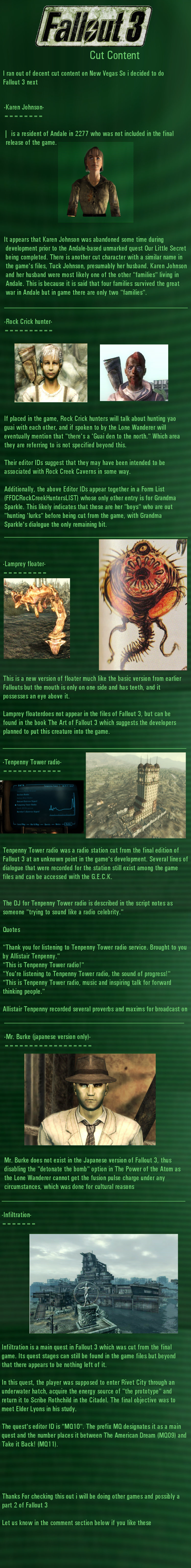 Fallout 1 Cut Content
